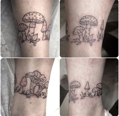 matching mushroom tattoos